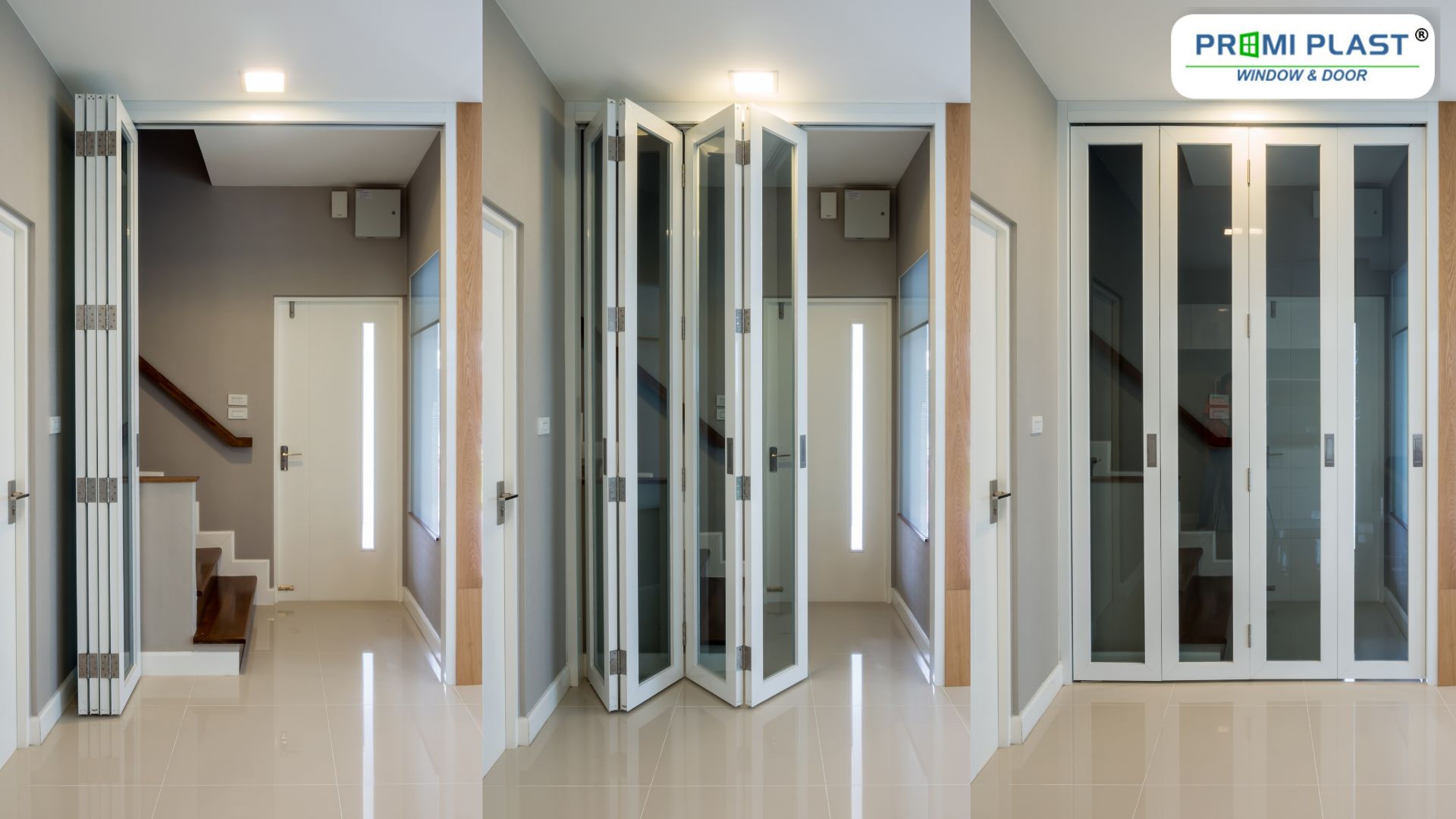 UPVC folding doors