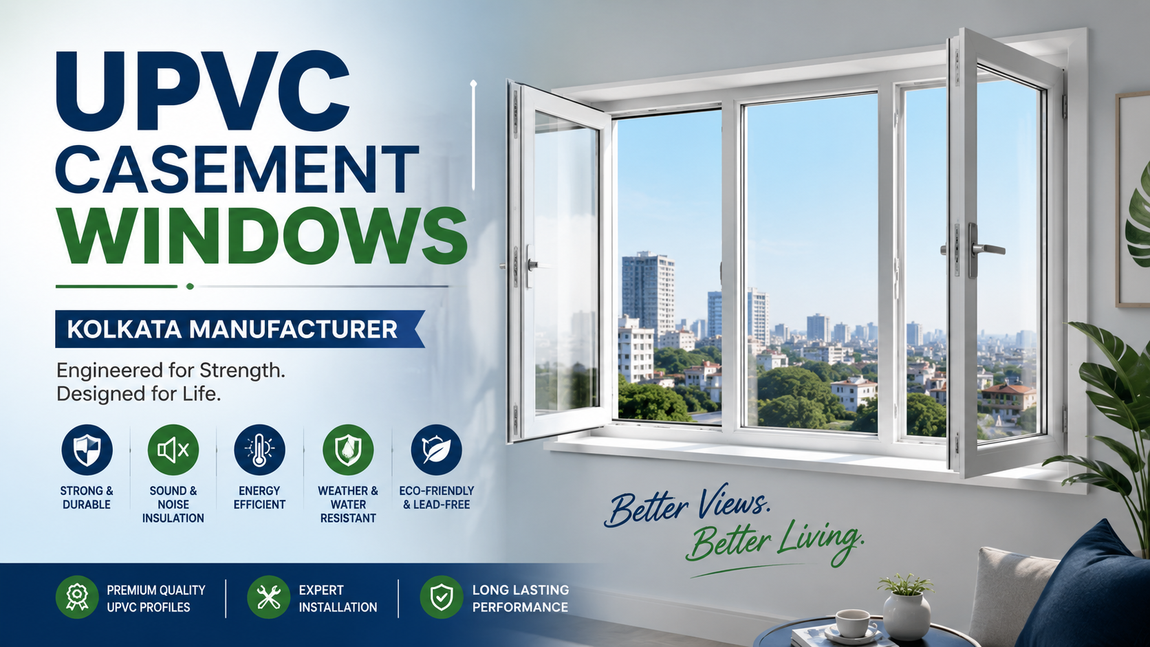 UPVC casement windows