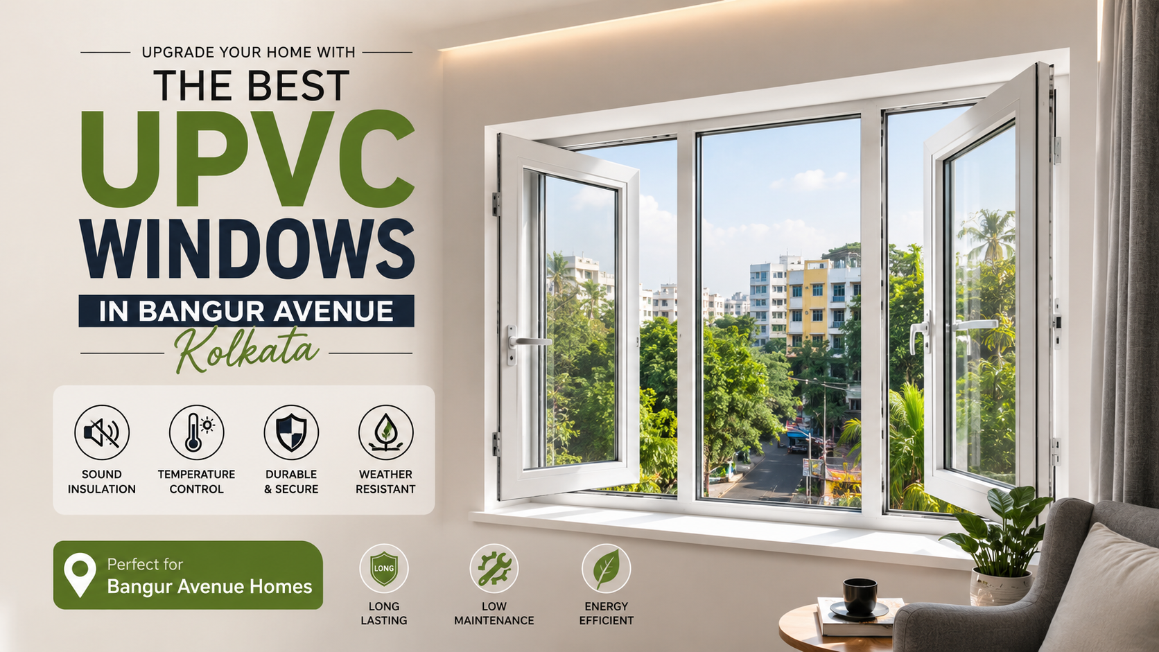Best UPVC windows in Bangur Avenue Kolkata