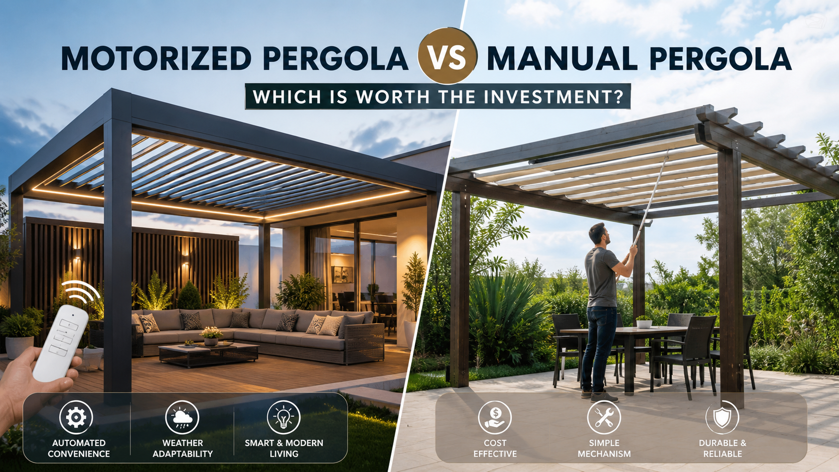 motorized pergola Kolkata