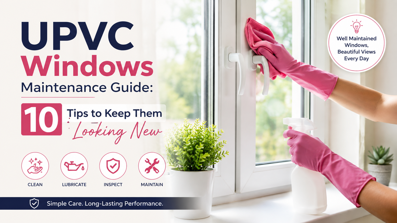 UPVC windows maintenance tips