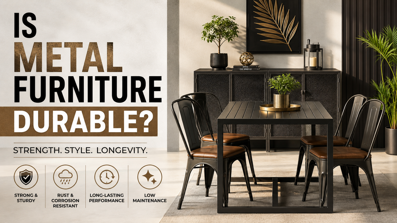is metal furniture durable