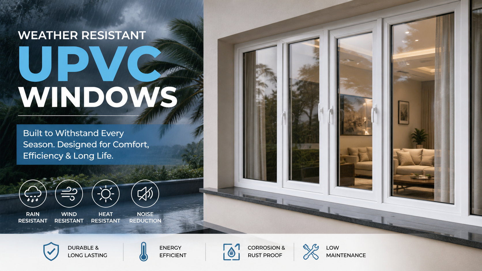 weather resistant UPVC windows West Bengal
