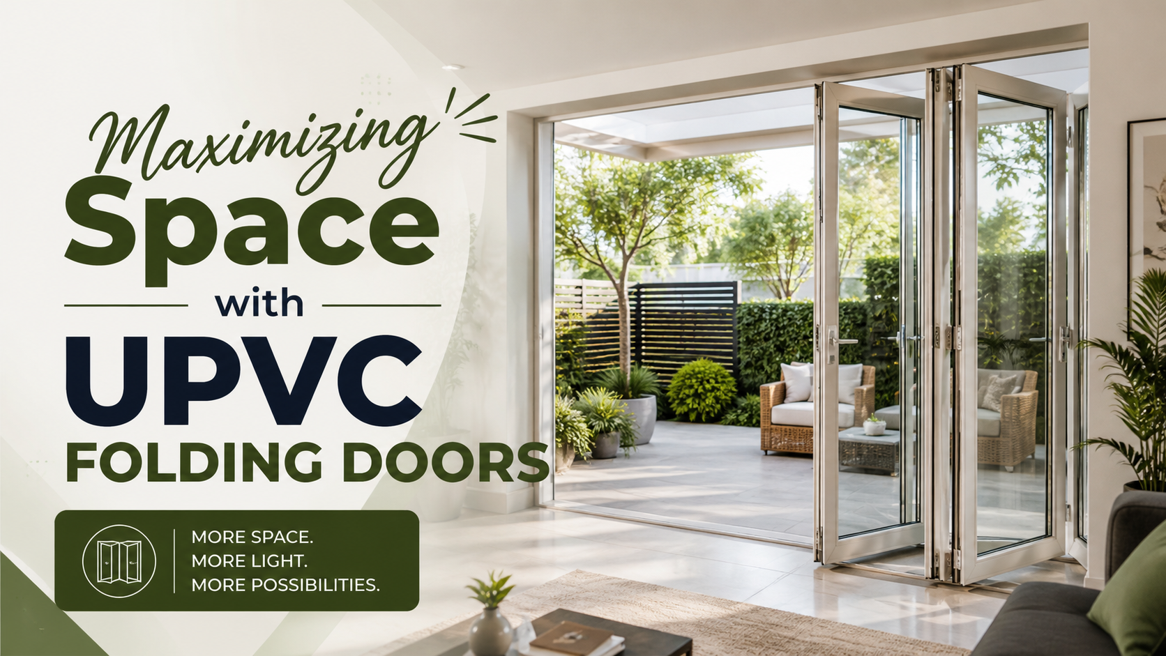 upvc folding doors space saving