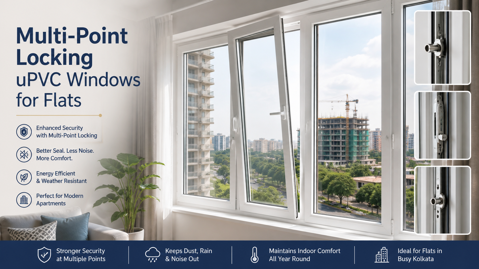 dust proof upvc windows rajarhat Kolkata